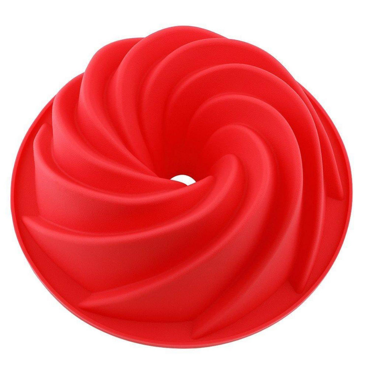 Silikon Gugelhupfform 9 Zoll – Rose Rot, Antihaft Backform