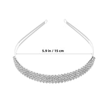 Kristall Diadem Haarband Strass Brautschmuck Haarreif Silber