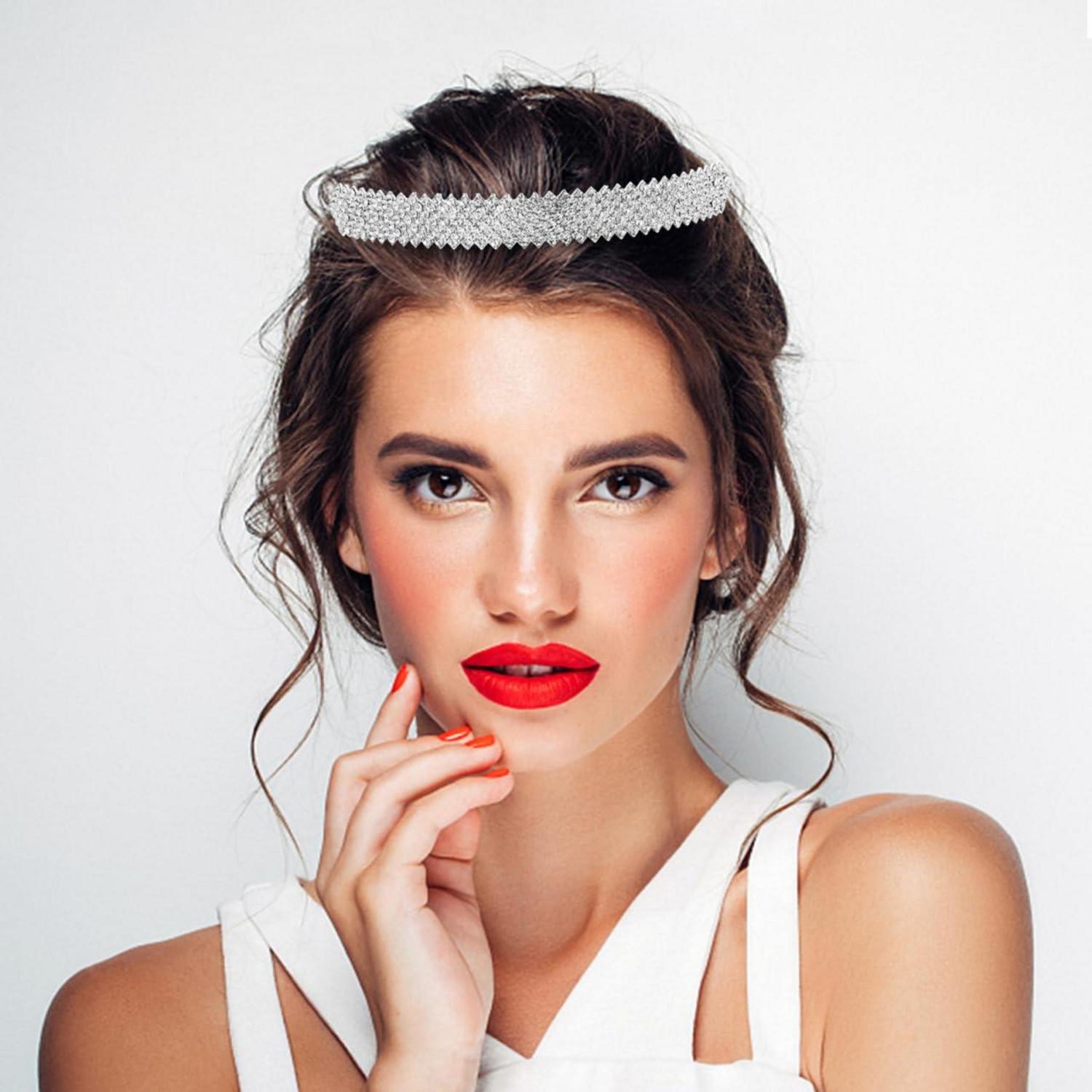 Hochwertiges Kristall Diadem Haarband Strass Brautschmuck