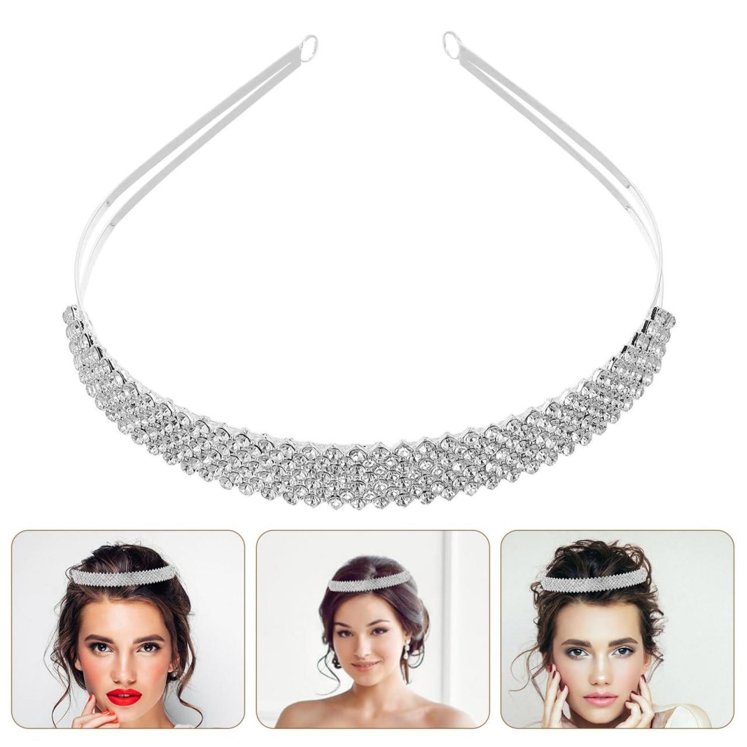 Hochwertiges Kristall Diadem Haarband Strass Brautschmuck