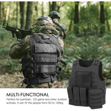 Airsoft Weste Taktische Weste Herren Outdoor mit Taschen