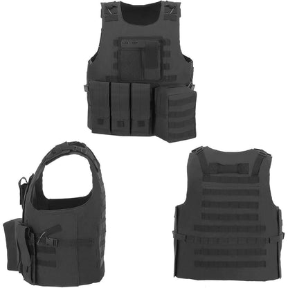 Airsoft Weste Taktische Weste Herren Outdoor mit Taschen