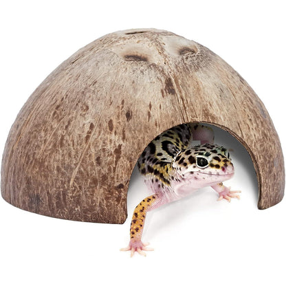 Niteangel 2er Pack Natürliche Kokosnuss Verstecke für