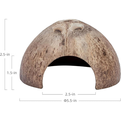 Niteangel 2er Pack Natürliche Kokosnuss Verstecke für