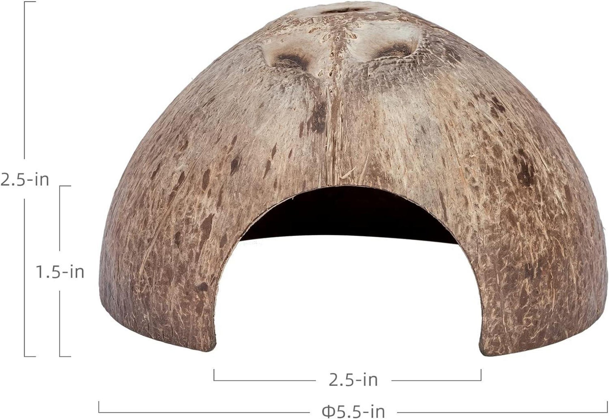 2er Pack Natürliche Kokosnuss Verstecke Reptilien Aquarium