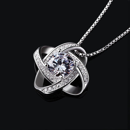 B.Catcher Twist-Würfel Anhänger Schmuck 925 Silber 45cm