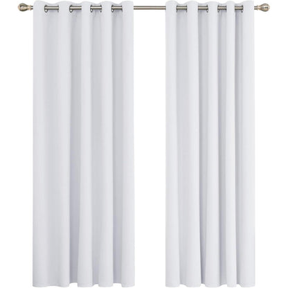 Blickdichte Verdunkelungsvorhänge Grau 2er Set 229x168 cm