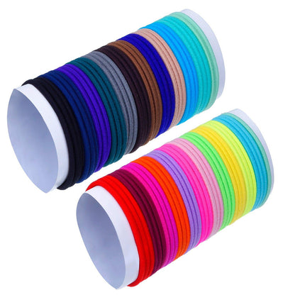 69er Pack 3mm Haarbänder mehrfarbig elastisch weich