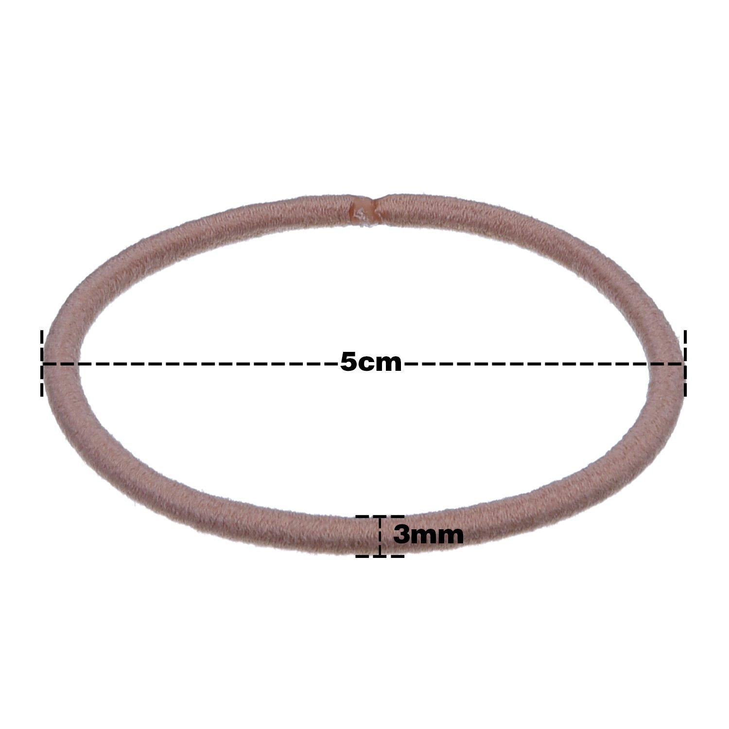 69er Pack Gummibänder 3mm mehrfarbig Haarbänder elastisch & metallfrei