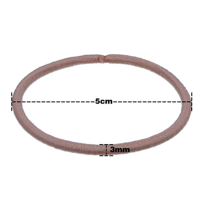 69er Pack Gummibänder 3mm mehrfarbig Haarbänder elastisch & metallfrei