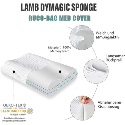 LAMB Memory Foam Nackenstützkissen Höhenverstellbar 50D