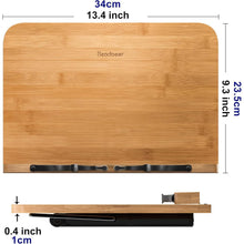 Bambus Buchständer 6 Winkel Faltbar 34x24cm