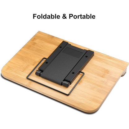 Bambus Buchständer 6 Winkel Faltbar 34x24cm