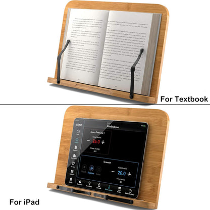 Bambus Buchständer 6 Winkel Faltbar 34x24cm