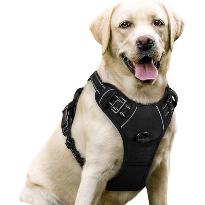 No-Pull Hundegeschirr atmungsaktiv Reflektoren Einstellbar