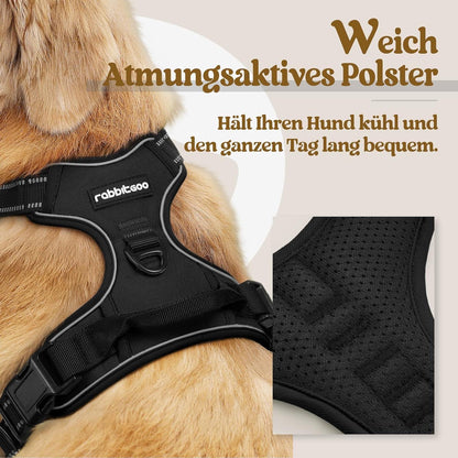 No-Pull Hundegeschirr atmungsaktiv Reflektoren Einstellbar