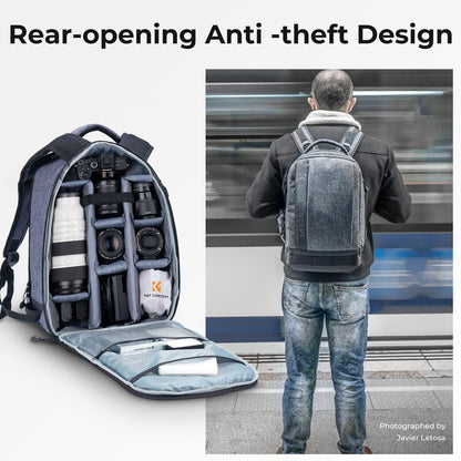 Kamerarucksack für Spiegelreflexkamera, Fototasche, Zubehör