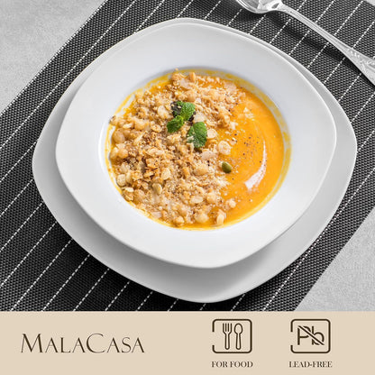 MALACASA Elisa 18 TLG. Porzellan Tafelservice Set