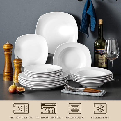 Porzellan Tafelservice Set 18-tlg. für 6 Personen