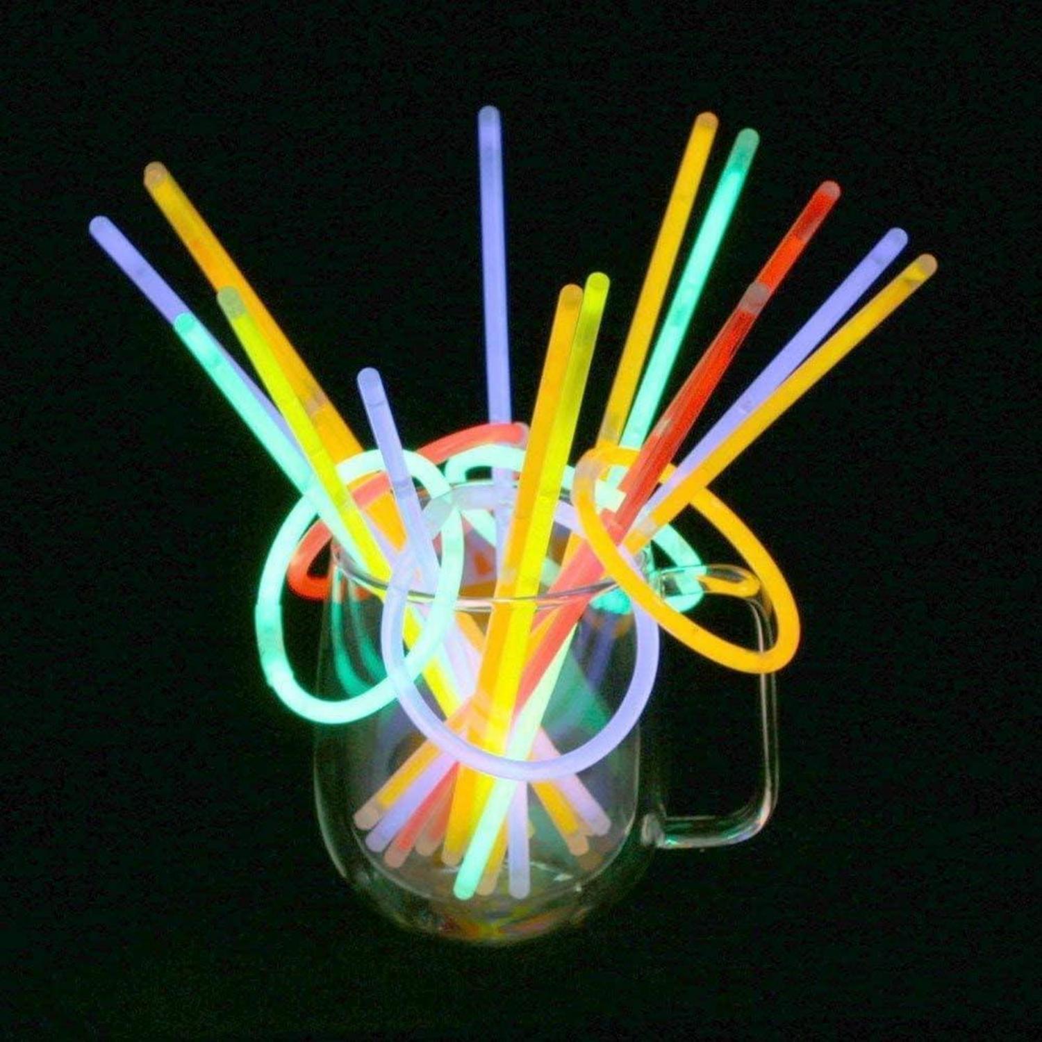 Leuchtstäbe Knicklichter Glowstick Kindergeburtstag Party 100 Stücke