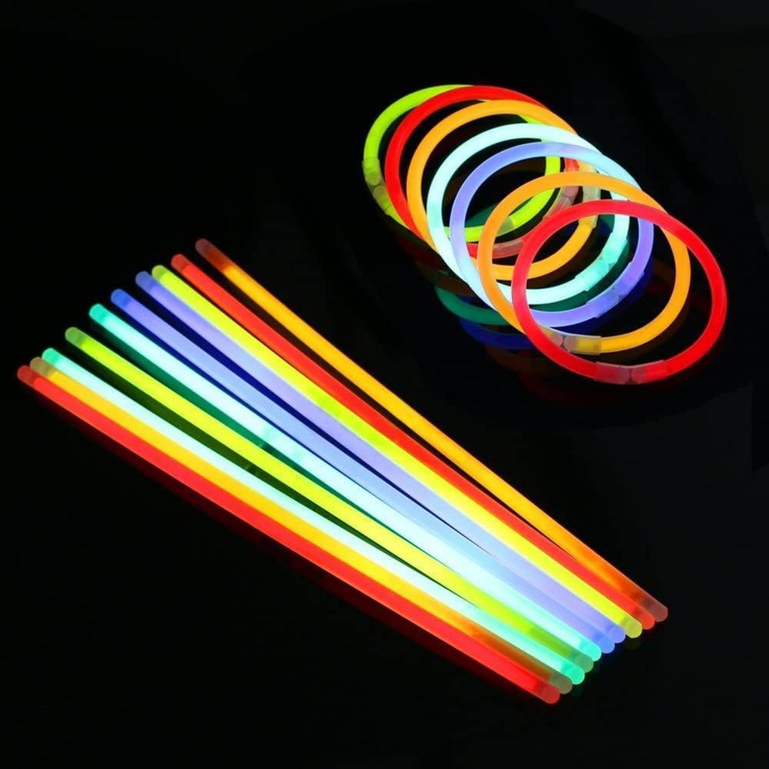 Leuchtstäbe 100 Stücke Knicklichter Glowstick Kinder Geburtstagsfeier Party