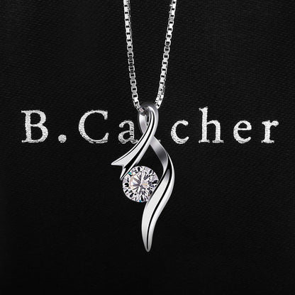 B.Catcher Damen Kette 925 Silber Anhänger Notenschlüssel