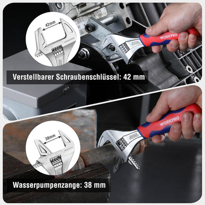 Verstellbarer Schraubenschlüssel Chrom-Vanadium Stahl 200 mm(max 42mm