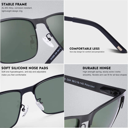 Herren Sonnenbrille Polarisierte Metallrahmen UV400