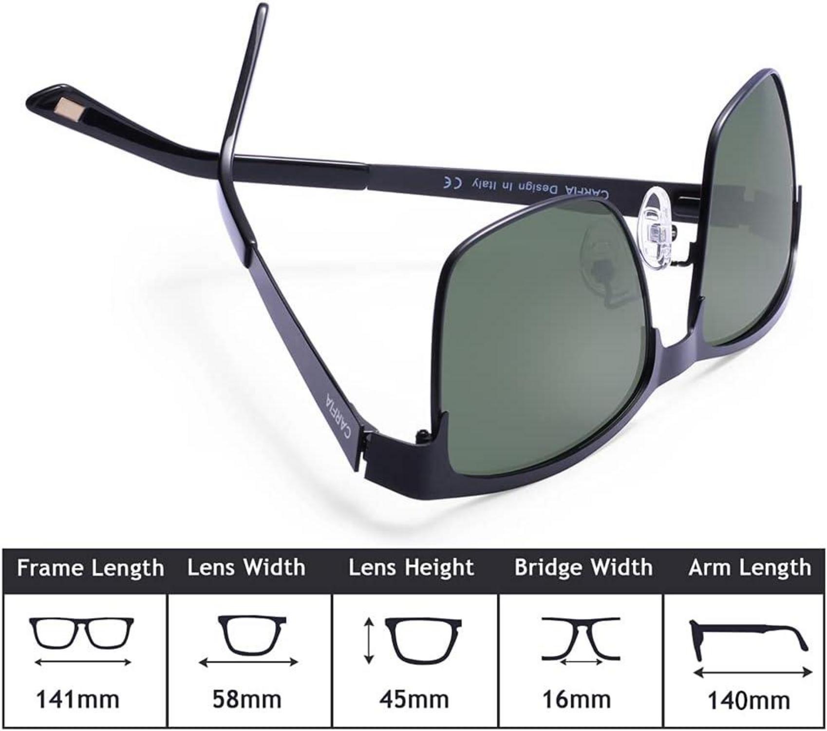 Polarisierte Herren Sonnenbrille Metallrahmen UV 400 Sportbrille