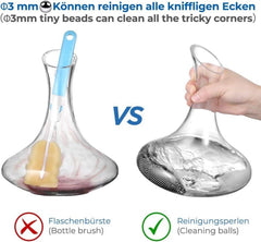Edelstahl Reinigungsperlen für Flaschen Vasen Karaffen 1000