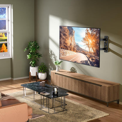 TV Wandhalterung Schwenkbar Neigbar für 26-60 Zoll Fernseher bis 45 kg VESA 400x400mm