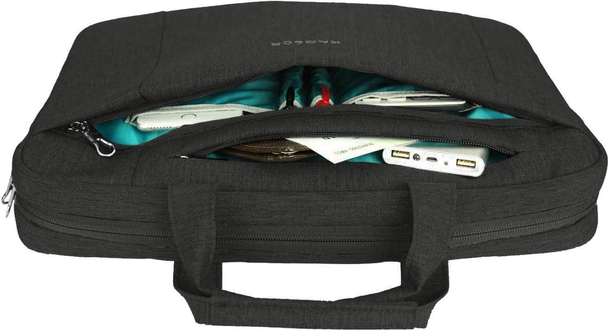 15.6 Zoll Laptop Umhängetasche Tablet Tasche Wasserabweisend Schwarz
