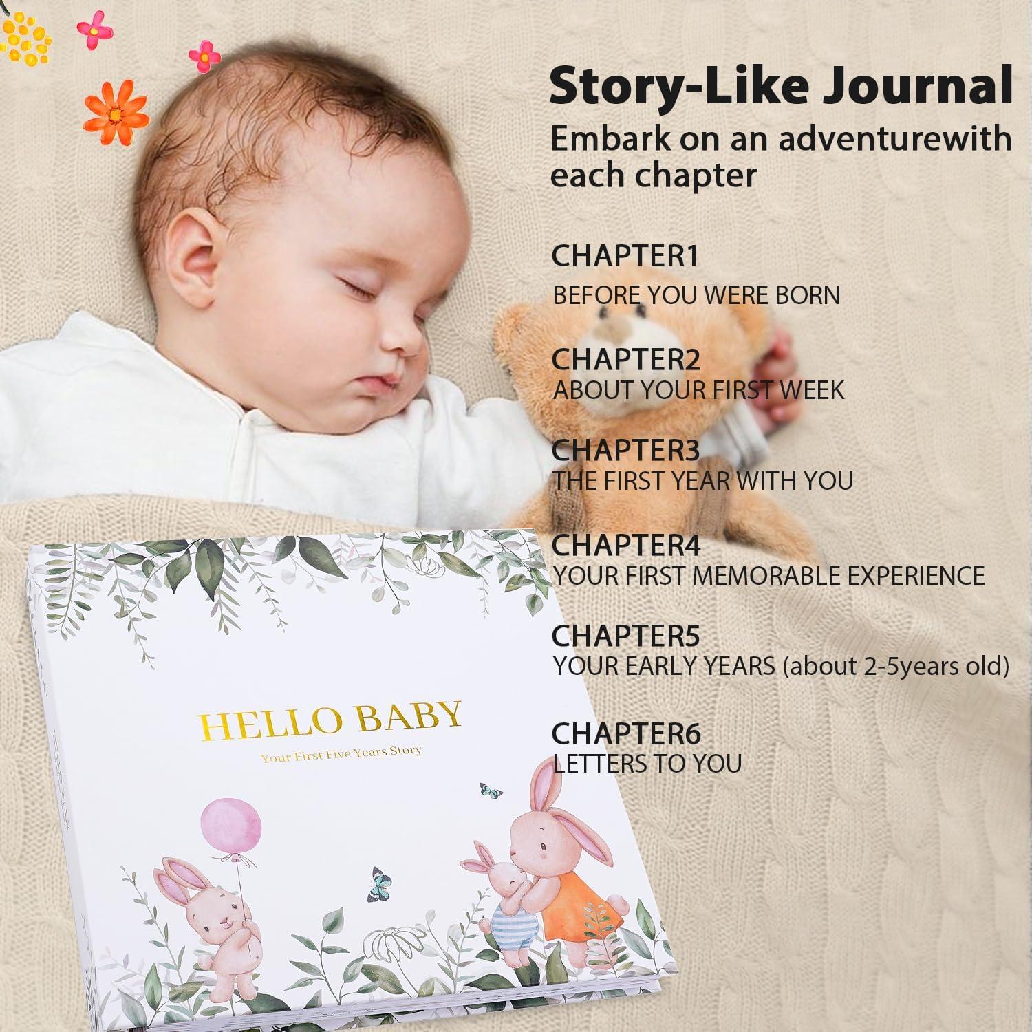 Babybuch Erinnerungsbuch Ausfüllen Babyalbum Englische Version