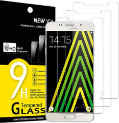 Panzer Schutz Glas für Samsung Galaxy A5 2016 3er Pack 9H Härte