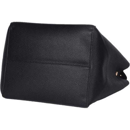 SQLP Damen Henkeltasche Leder Groß Kapazität Schwarz