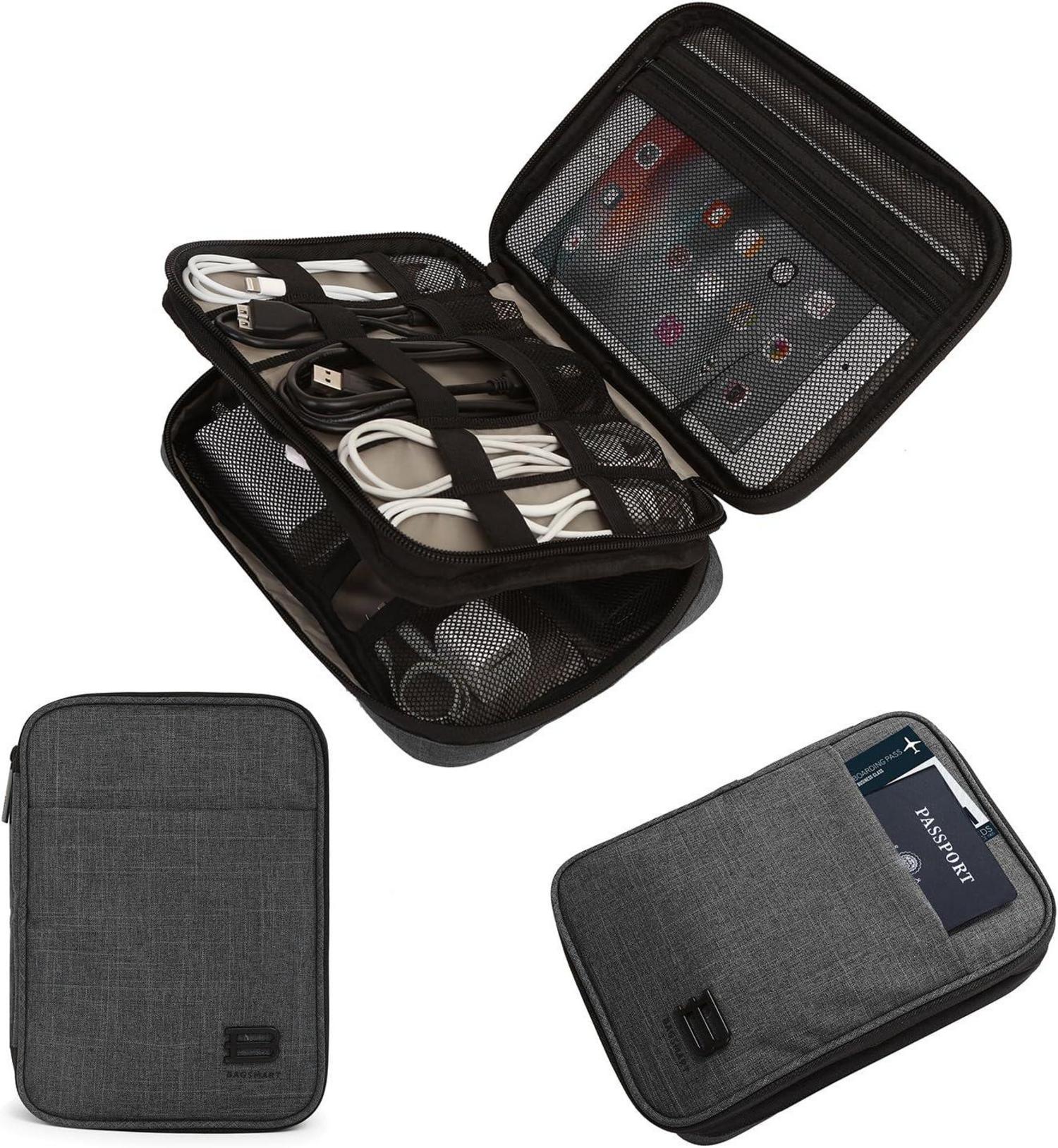 Elektronik Organizer Tasche für iPad Mini und Zubehör in Schwarz