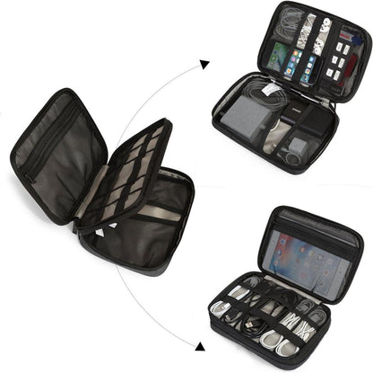 Elektronik Organizer Tasche für iPad Mini und Zubehör in Schwarz