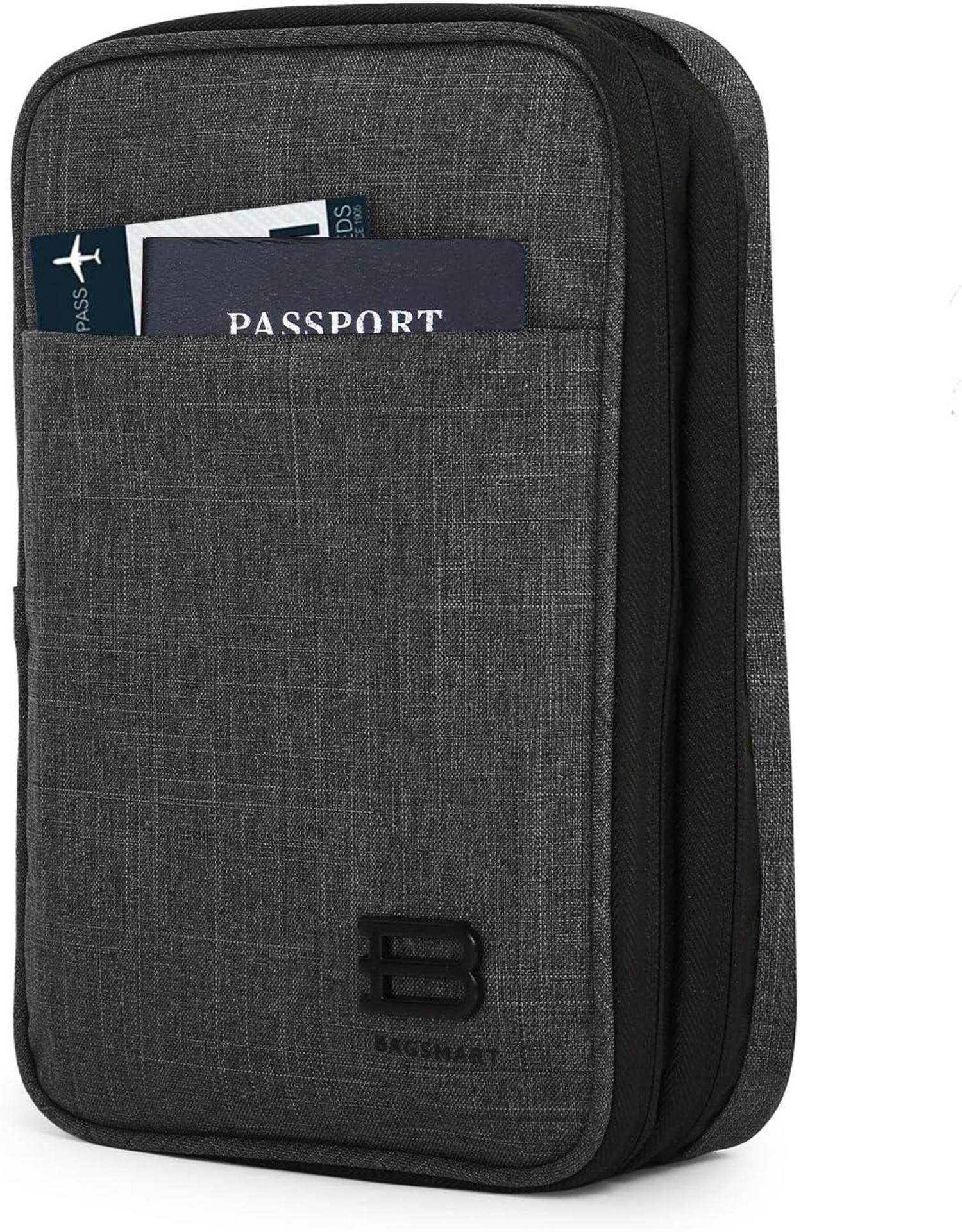 Elektronik Tasche für iPad Mini, Kabel, Ladegerät, Powerbank - Schwarz