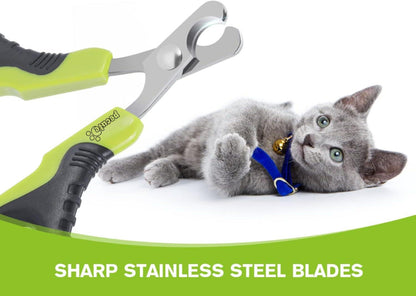 Krallenschere Katzen 25 Grad Schneidkopf Nagelknipser Katzen Nagelschere Katzennagelschneider Katze Katzenschere Welpen Grün