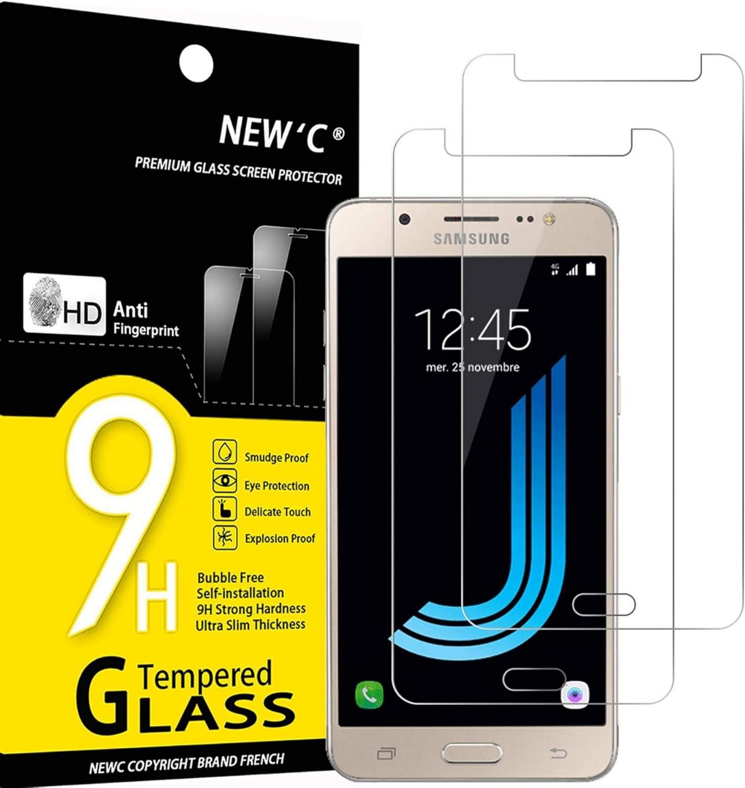 Panzer Schutz Glas Samsung Galaxy J5 2016 2er Pack 9H Ultra-klar