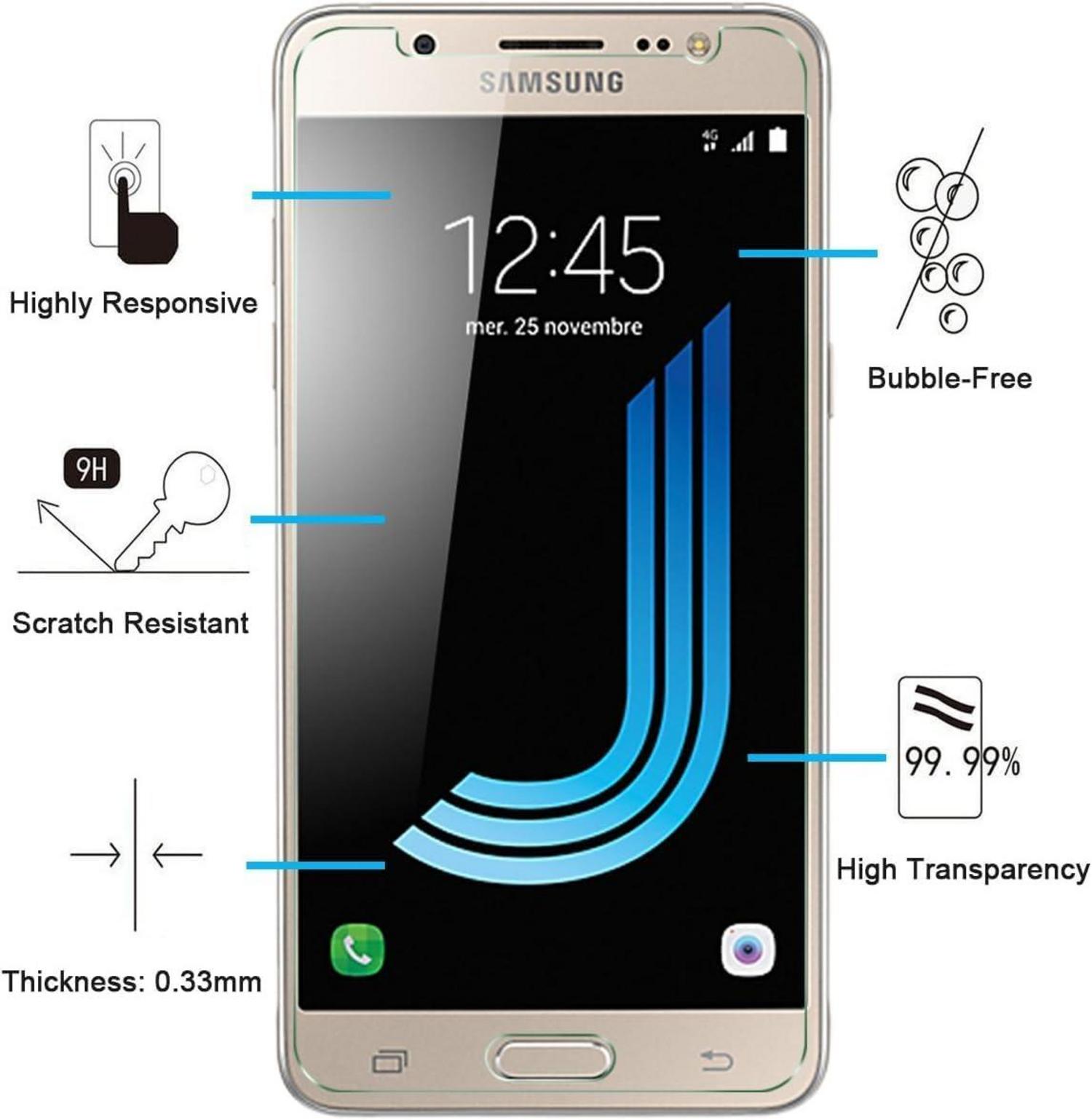Panzer Schutz Glas Samsung Galaxy J5 2016 2er Pack 9H Härte