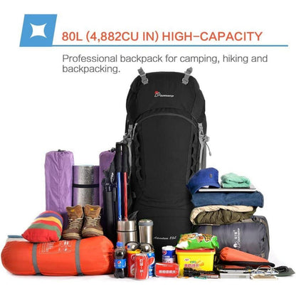 Trekkingrucksack 80L Wanderrucksack Herren Damen mit