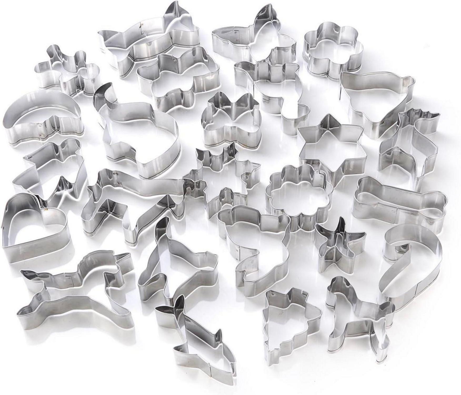 Ausstechformen Set 26-teilig Edelstahl für Keks Plätzchen Weihnachten