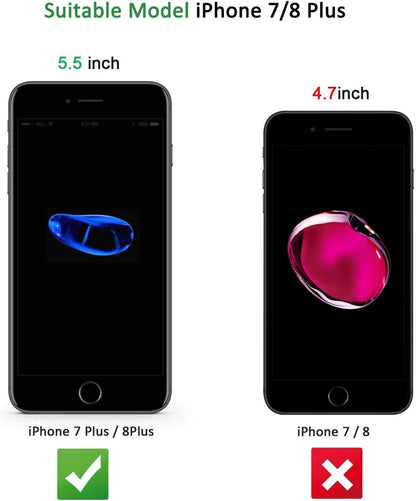iPhone 7 Plus Panzer Schutzglas 2 Stück 9H Härte HD 0.33mm Ultra-klar