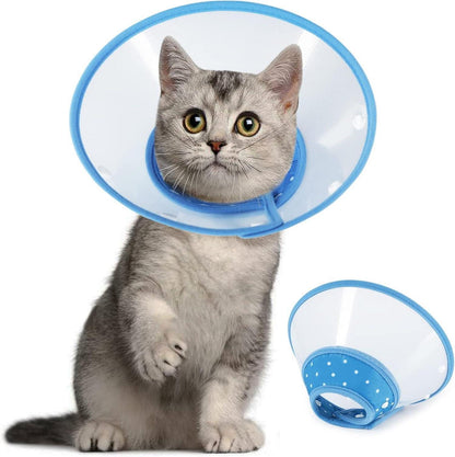 Vivifying Halskrause für Katzen 14,5-20,3 cm Blau-M