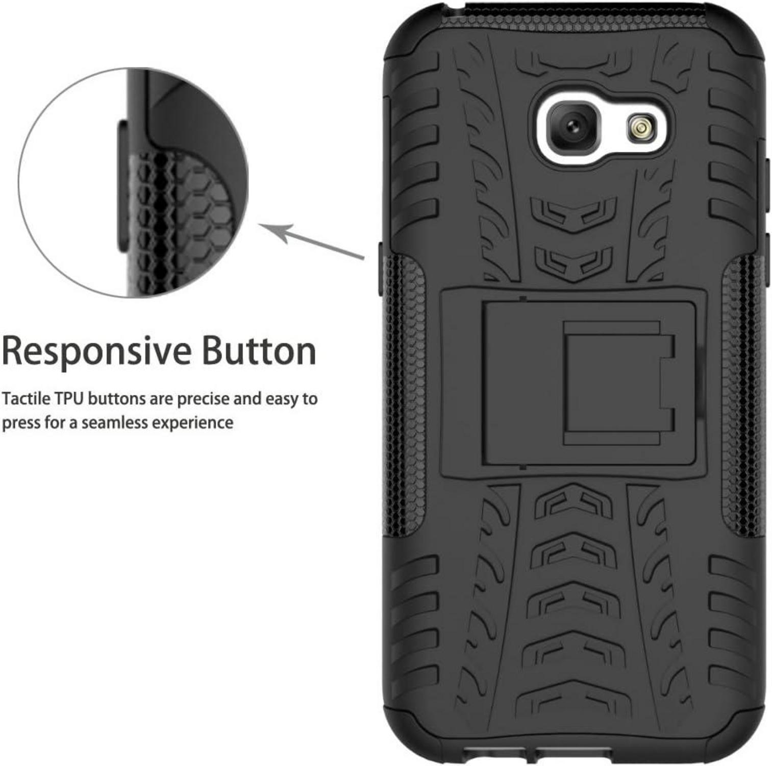 Schutzhülle Hybrid-Ständer Samsung Galaxy A5 2017 Schwarz