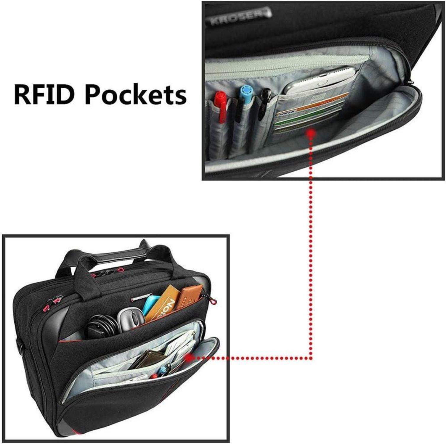 Laptop Umhängetasche 15,6 Zoll Business RFID Wasserabweisend