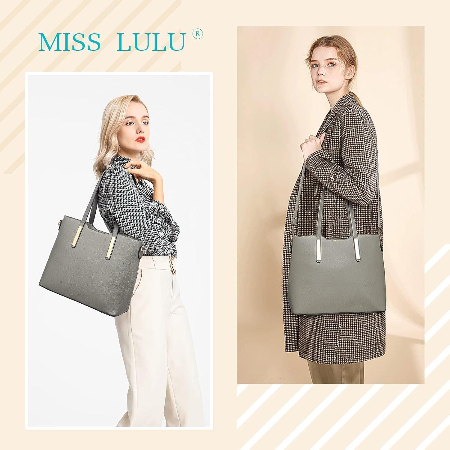 Miss Lulu Damen Handtasche Schultertaschen Tragetasche Tote