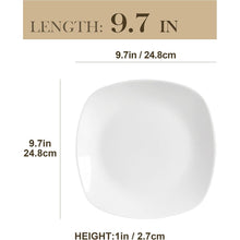 Porzellan Tellerset Elisa 6 TLG. 24,8cm Flache Speiseteller