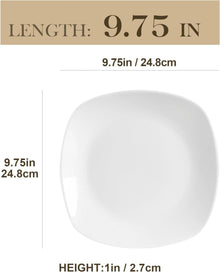 Porzellan Tellerset Elisa 6 TLG. 24,8cm Flache Speiseteller